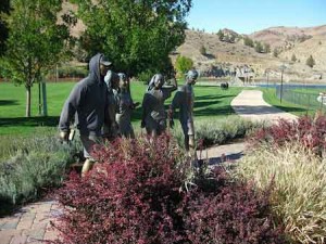 The whole Ranch is there for camps for teen-agers, this sculpture reflects the mood and vibe of the place. I have to say it warmed my heart....